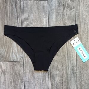 Dorina Black Seamless Brazilian Panties NWT S